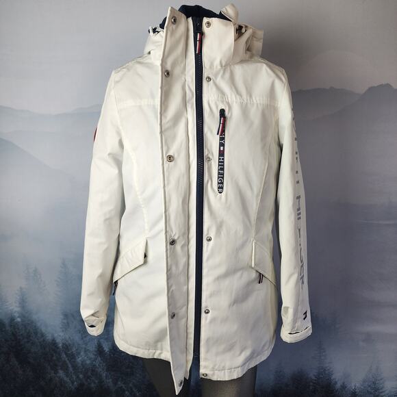 Tommy Hilfiger 3-in-1 All Weather System White Ski Jacket | Women's Small - Picture 1 of 16